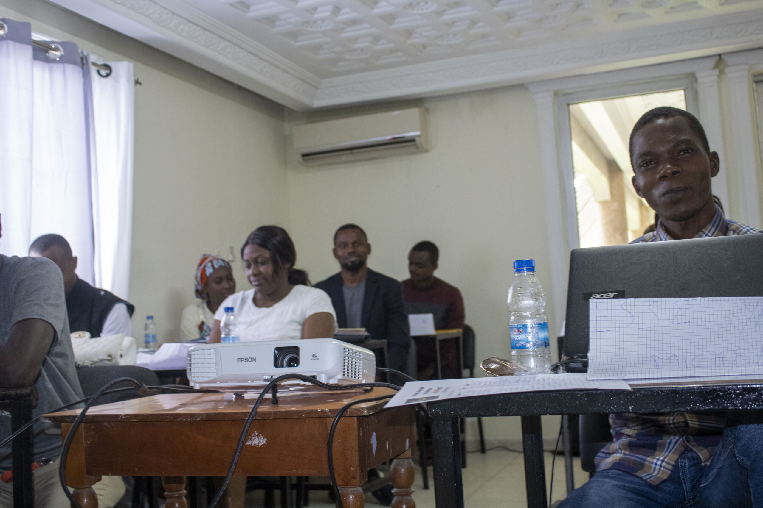 Session pratique de formation QHSE à l'école ITSchool, Abidjan